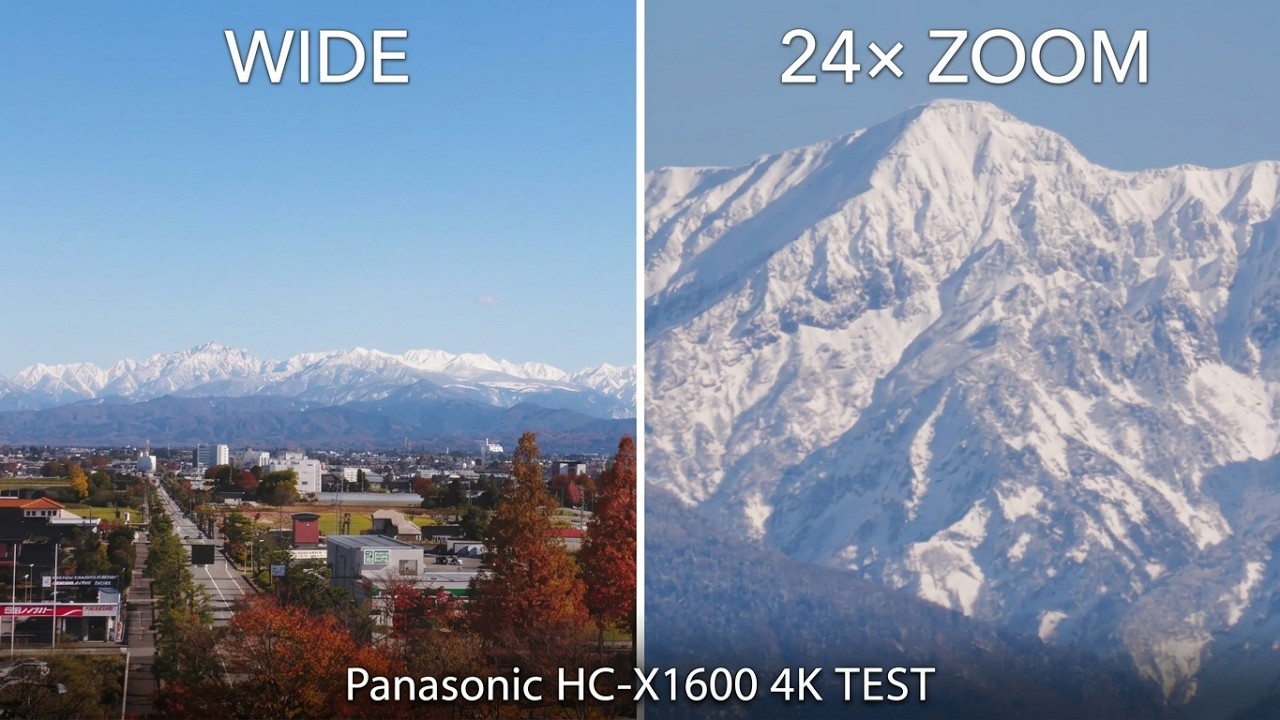【立山連峰 ズーム】Panasonic HC-X1600 Field Test | Tateyama Mountain Range in 4K/60p 10-bit