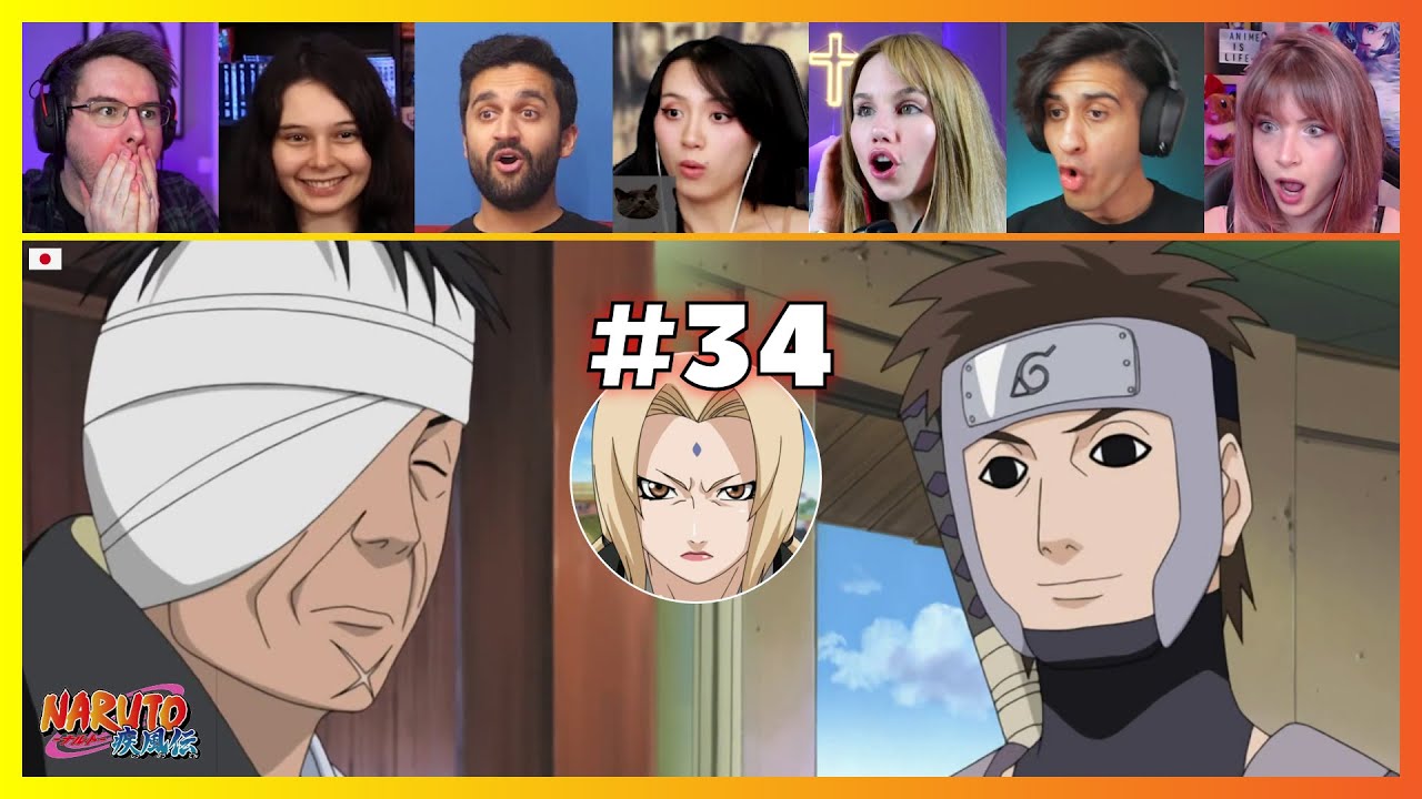 Naruto Shippuden Episode 34 | New Team Kakashi | Reaction Mashup ナルト 疾風伝