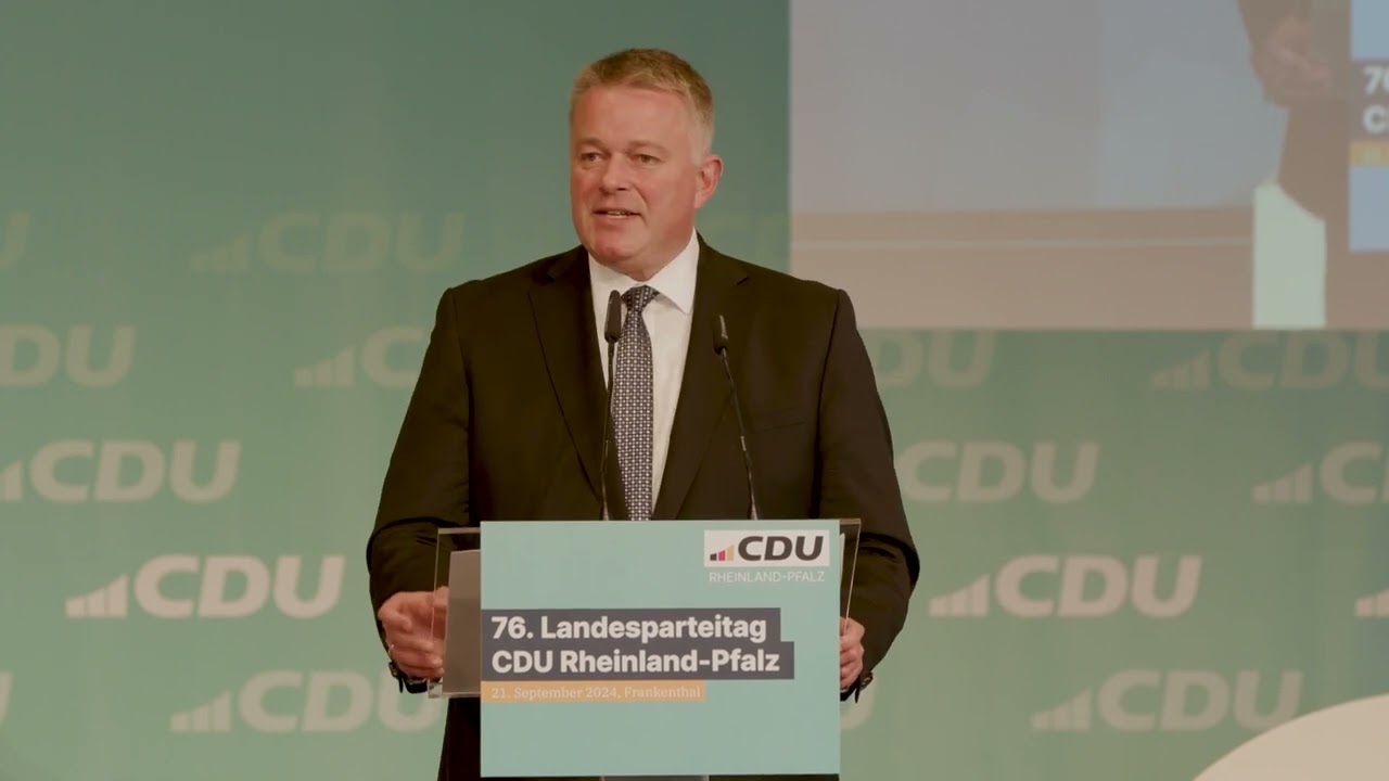 Rede von Gordon Schnieder anlässlich des 76. Landesparteitages