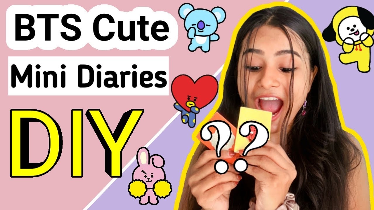 DIY BTS Mini Diaries 😱 Cute BTS Diary #crafteraditi #youtubepartner #shorts #bts @CrafterAditi