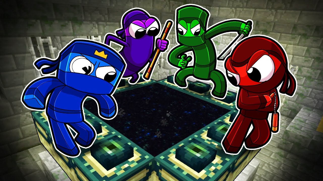 Ninja Rainbow Friends DEFEAT MINECRAFT!