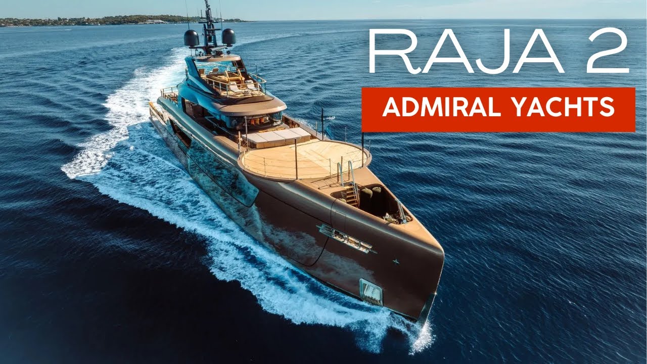 Суперъяхта RAJA² стоимостью 100 млн долларов — Admiral длиной 55 млн долларов с вертолетной площа...
