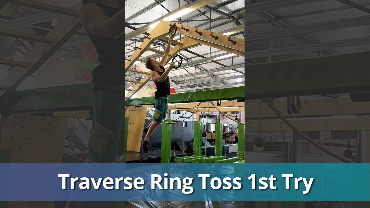 Ninja Warrior Training Traverse Ring Toss