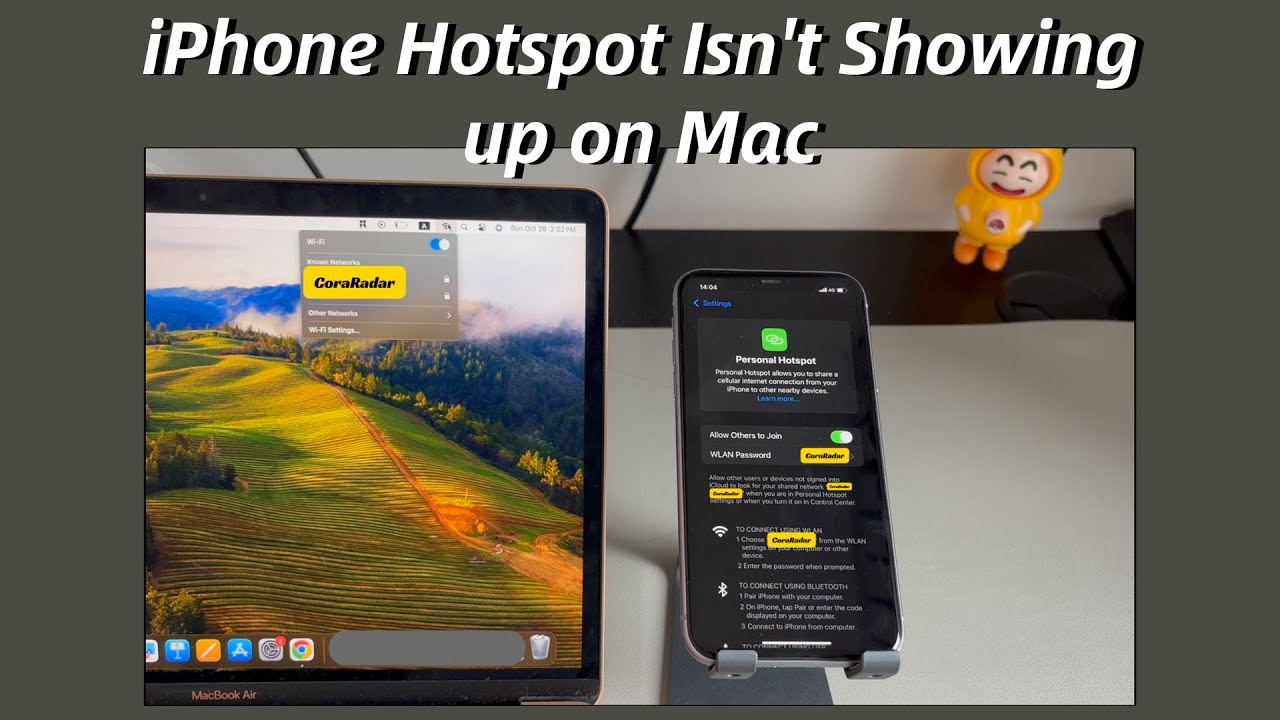 My iPhone Personal Hotspot Doesn't Show Up on My Mac's Wi-Fi List. How to Solve It?