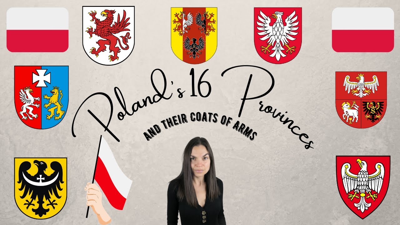 Poland's 16 Provinces (and their Coats of Arms)