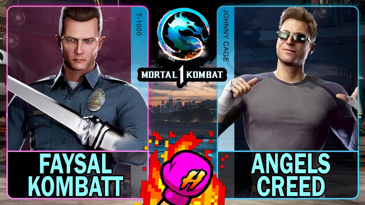 MK1 Faysal Kombatt (T-1000) VS Angels Creed (JOHNNY CAGE)🥊Mortal Kombat 1🥊4K 60ᶠᵖˢ