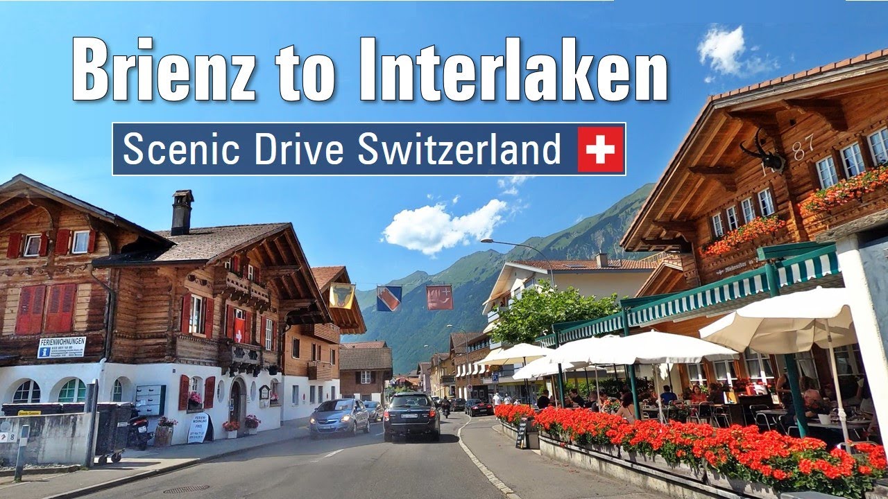 Brienz to Interlaken [4K] 🔆 Summer Road Trip & Scenic Drive Switzerland 🇨🇭