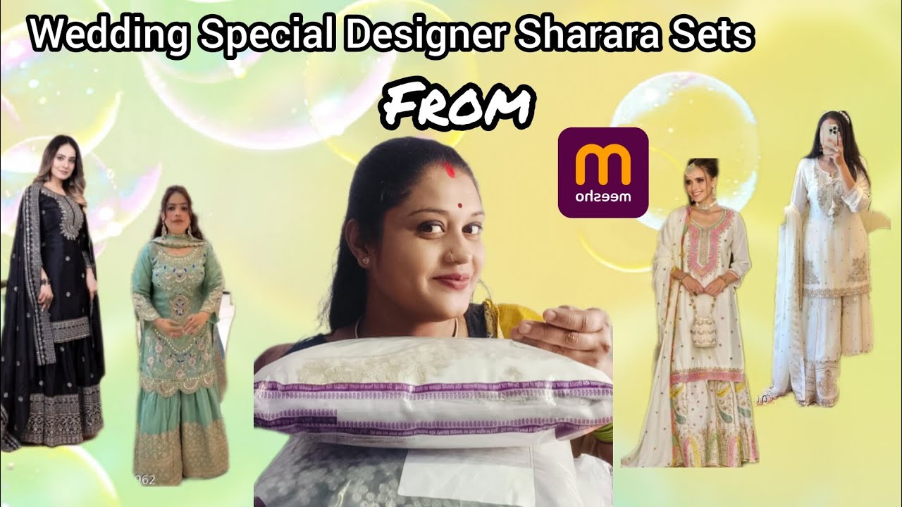 Affordable Designer Sharara Suits | Heavy Embroidery Collection | Under ₹1000! 😍#meesho
