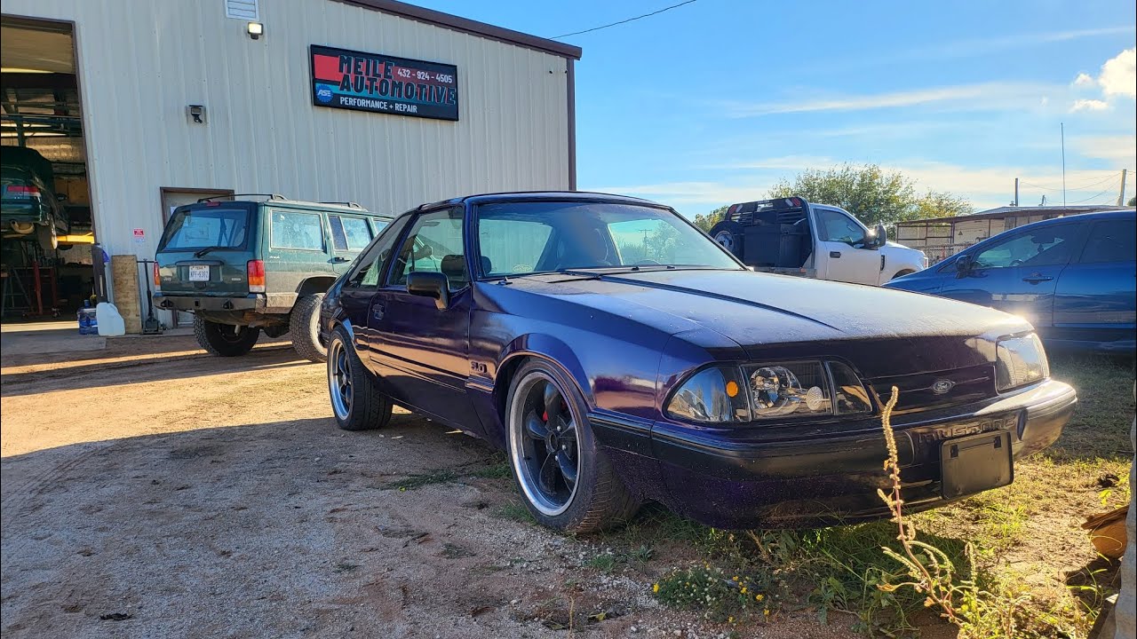 SBC foxbody is finally running! sounds insane!!