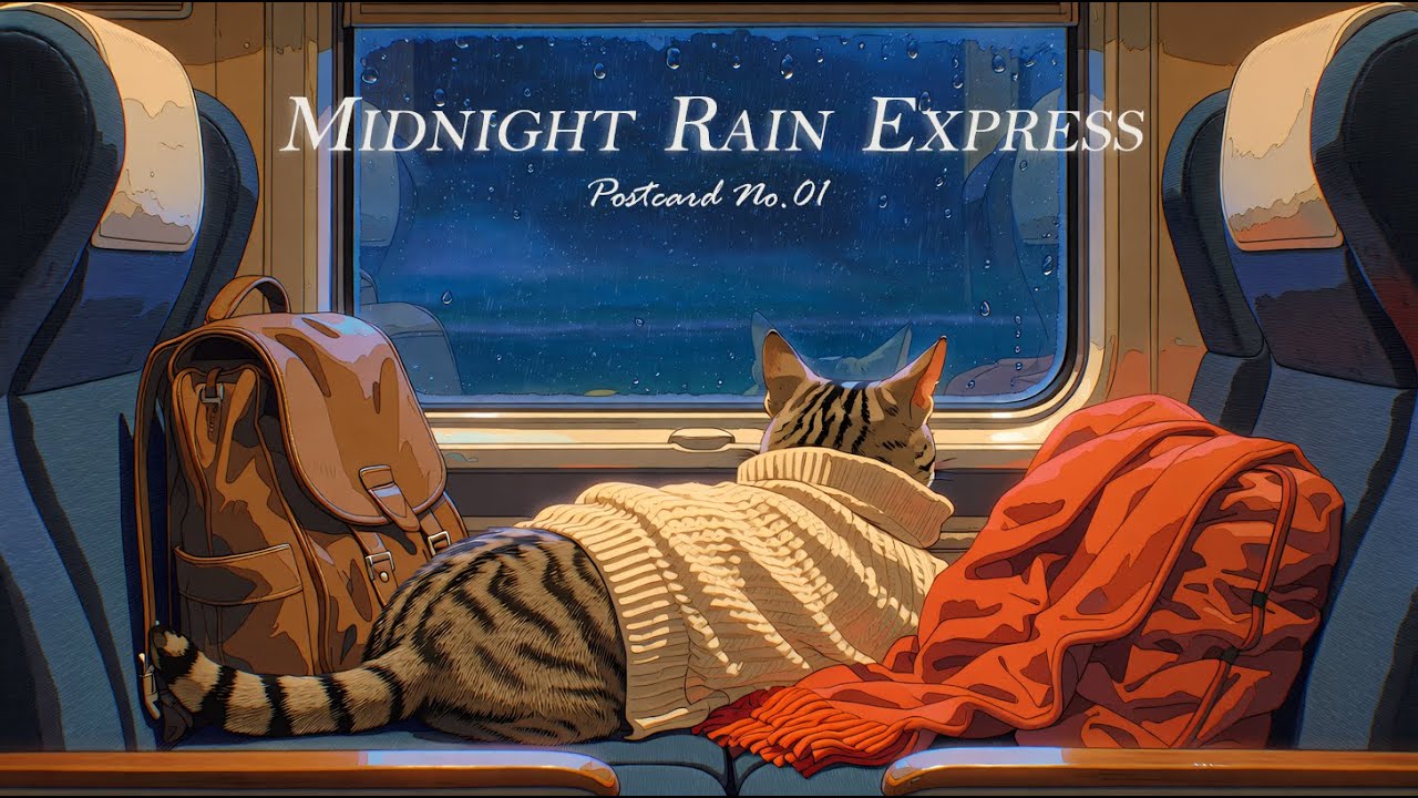 The Departure: Rainy Night Train to Nowhere🚂Lo-fi & Rain Sounds