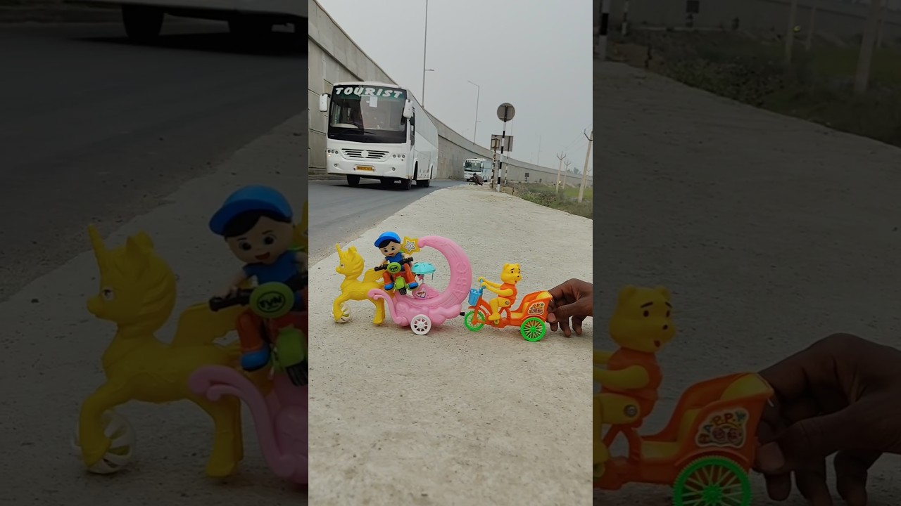 Remote Control Scooty Girl And Monkey Scooter Unboxing And Testing Short ||