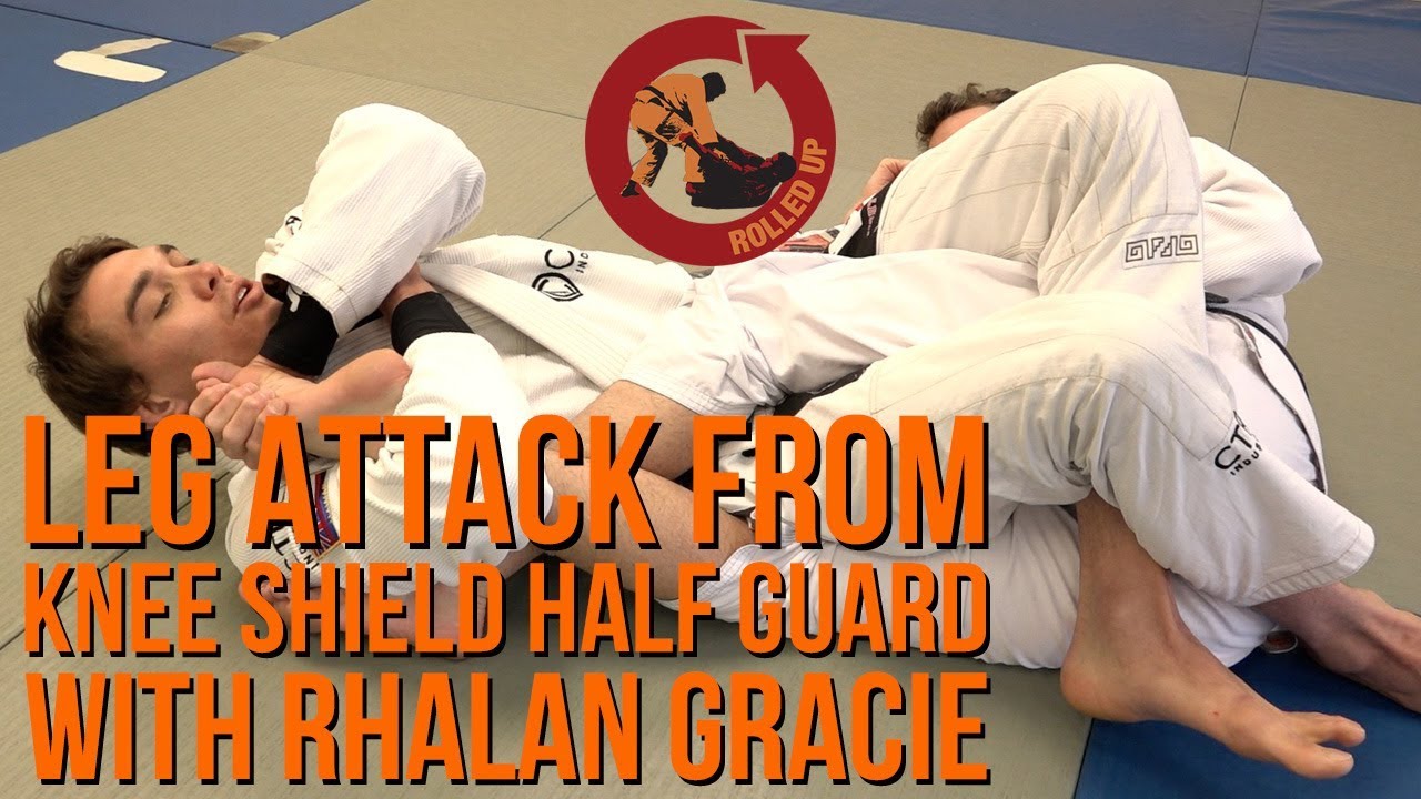 Leg attacks from the knee shield half guard - Bonus Technique 1 Rhalan Gracie