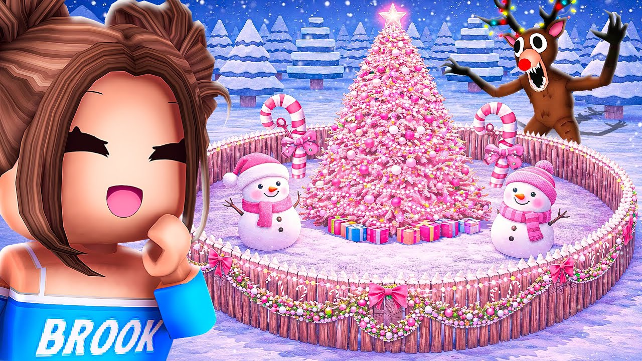 We Built The CUTEST CHRISTMAS BASE In 99 Nights In The Forest!