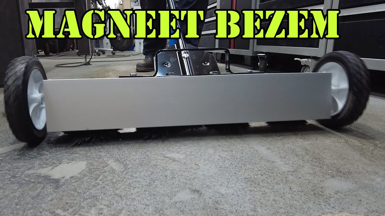 Magneet bezem van Magnetar werkt dat een beetje in de werkplaats?
