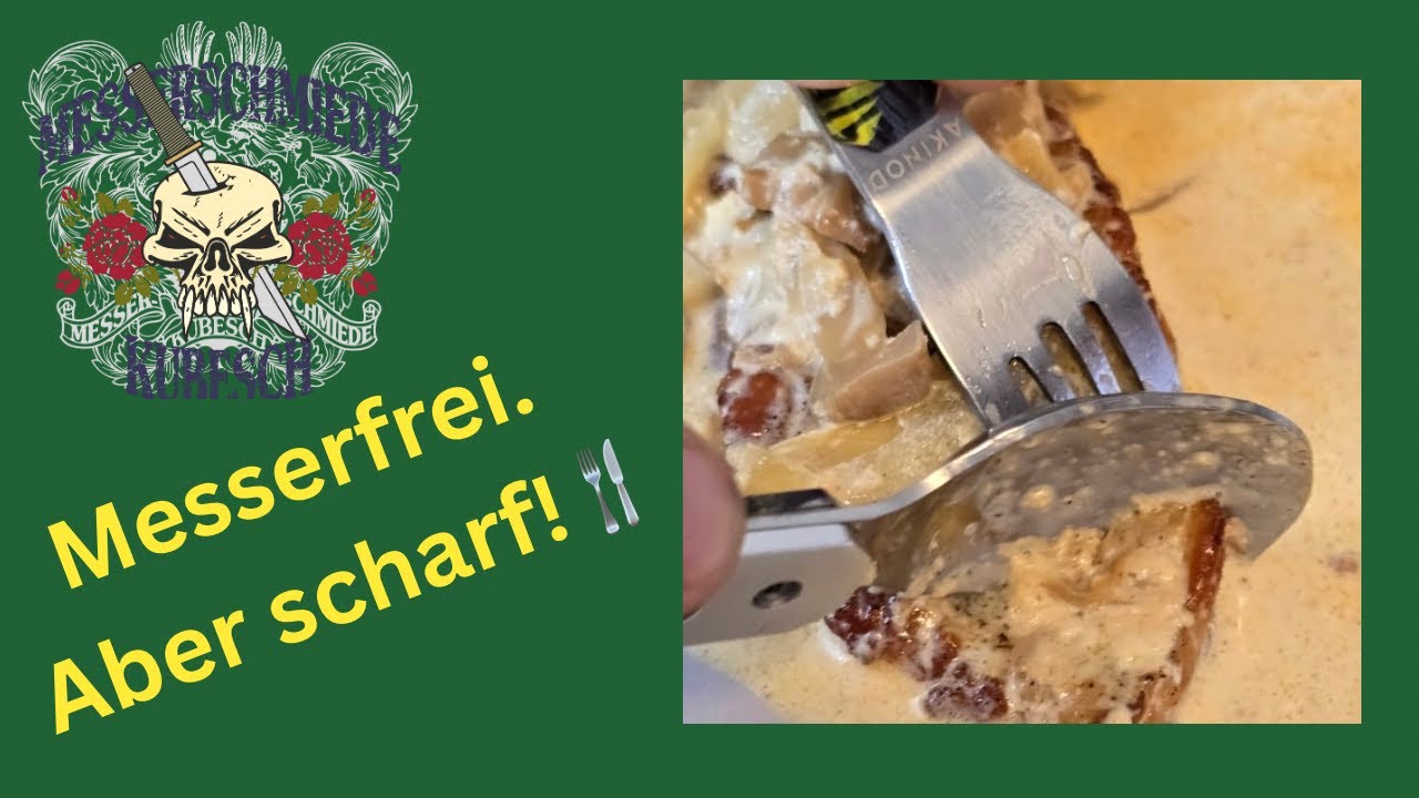 Verboten? Dieses Besteck umgeht §42a ganz legal! Genial: Ein Löffel, der schneidet aber KEIN Messer!