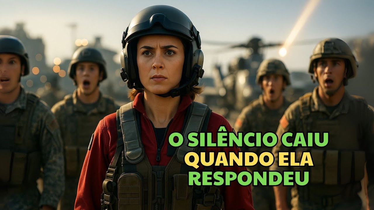 Ela se levantou em silêncio quando o Capitão SEAL exigiu: “Há um piloto de combate aqui?”