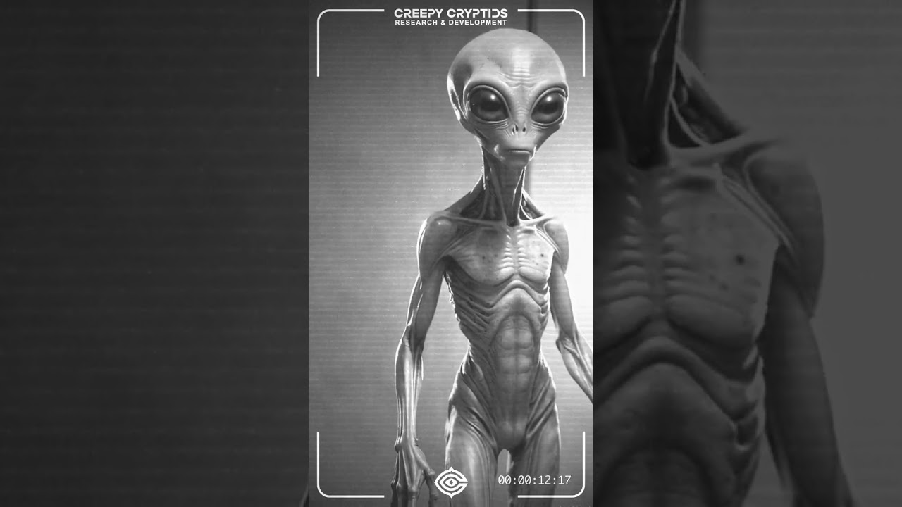 Grey Aliens Footage - Creepy Cryptids #alien #aliens #grays #greys