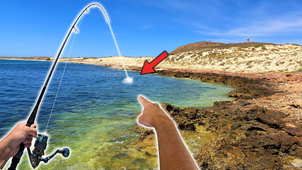 Hooking Up To GIANTS On LIGHT Tackle! - Exmouth Land Based Fishing