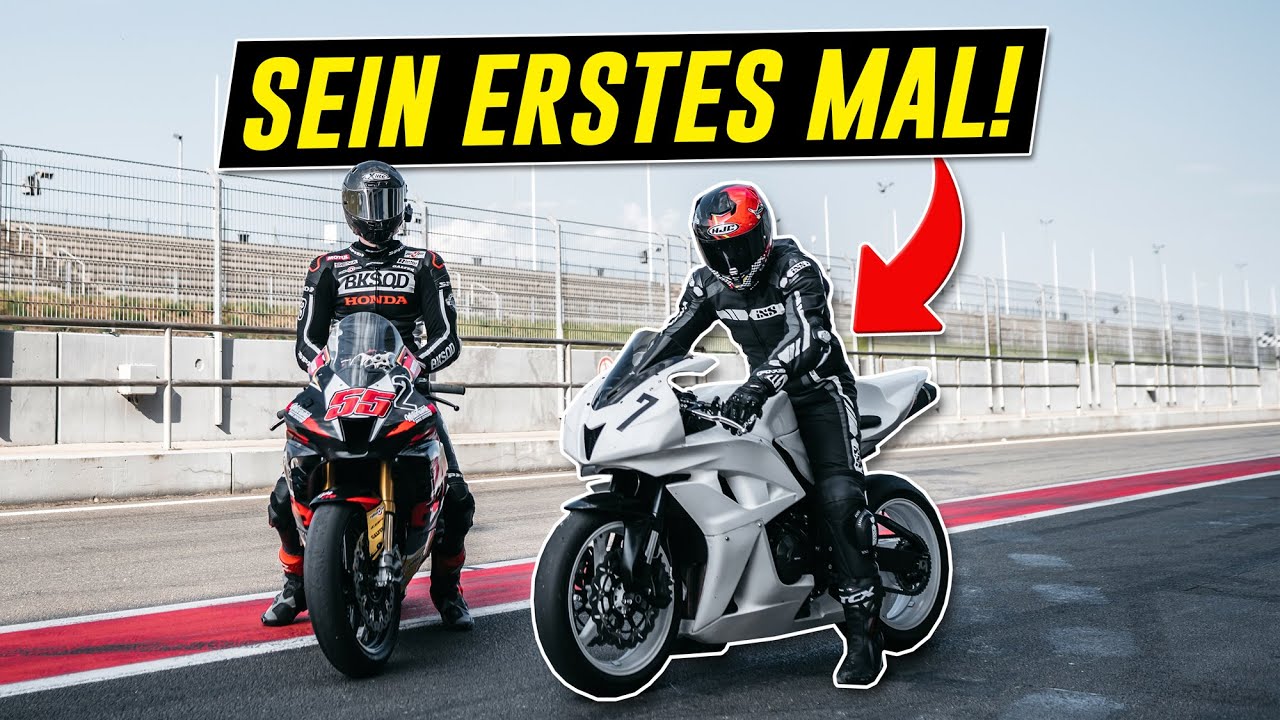 Anfänger auf der RENNSTRECKE! | Wir testen das aufgebaute RACEBIKE!