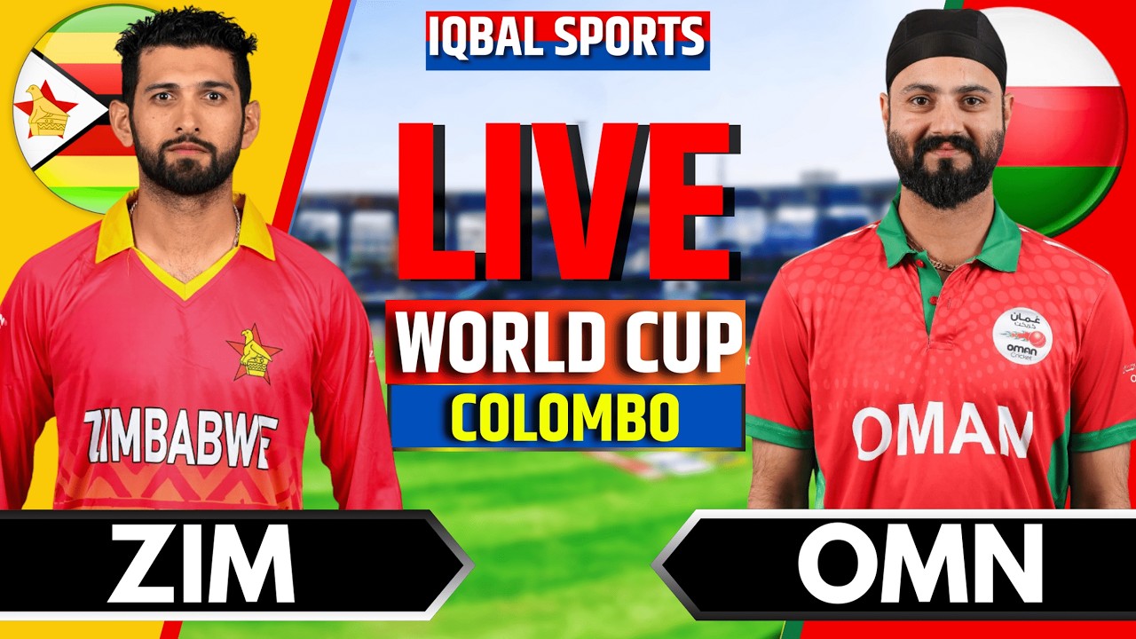 🔴Live: Zimbabwe vs Oman, 8th Match, T20 World Cup 2026 | Live Cricket Match Today | ZIM vs OMAN Live