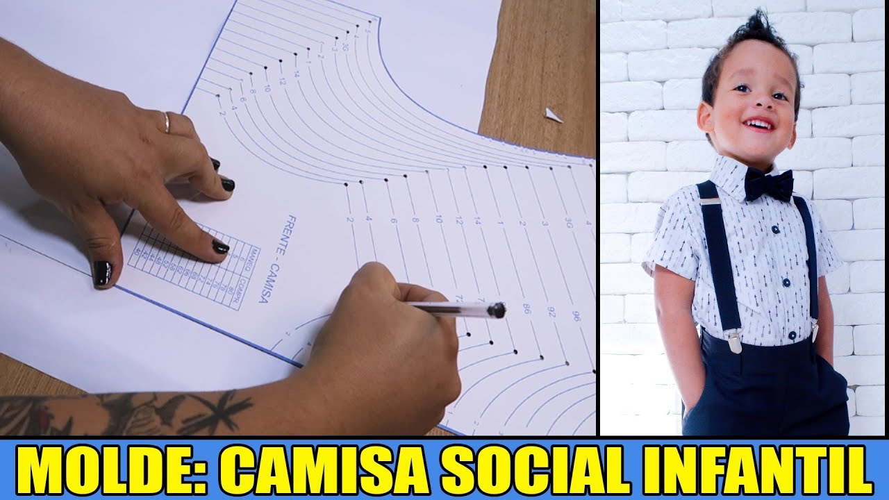 MOLDE: CAMISA SOCIAL INFANTIL - Jonatas Verly