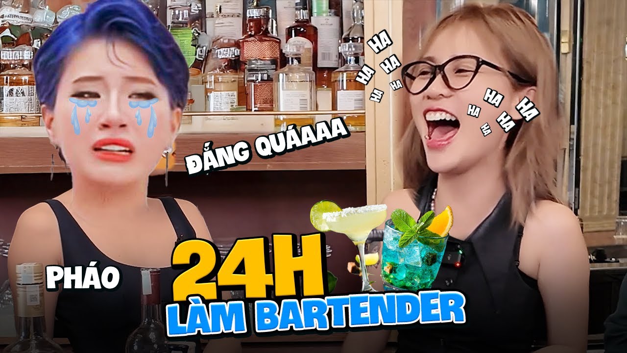 Ch&aacute;u l&ecirc;n bar ch&aacute;u đi pha chế c&ugrave;ng@phaoxinhxinh. MisThy trổ t&agrave;i m&agrave;i đ&aacute;, lắc b&igrave;nh pha rượu si&ecirc;u đỉnh!?