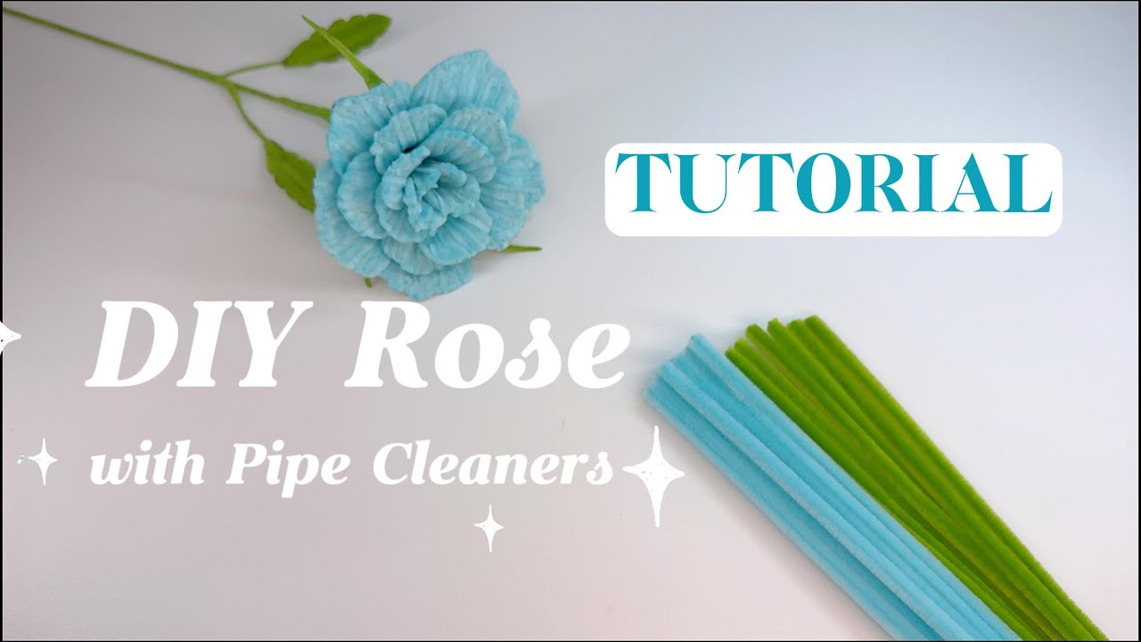 Ep.035: TUTORIAL | DIY Pipe Cleaner ROSE｜How to make a realistic ROSE with Pipe Cleaners