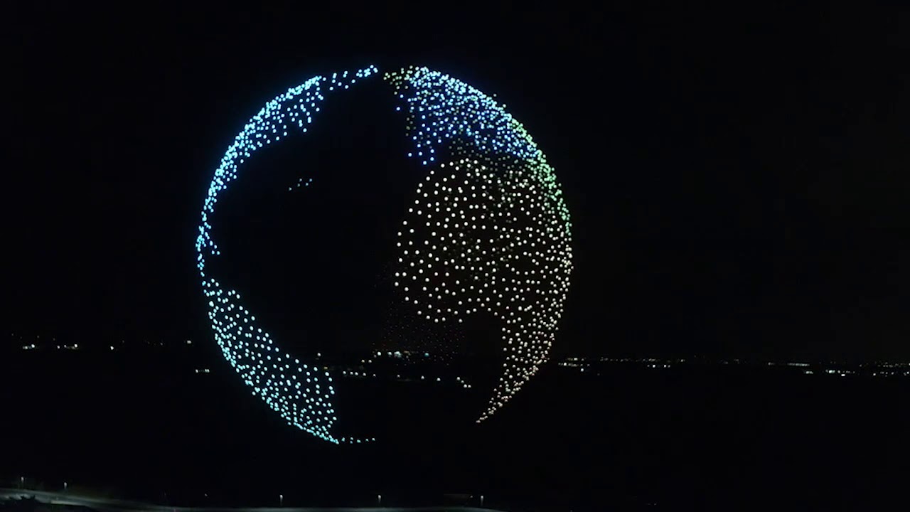 Intel Sets Guinness World Records Title for Drone Light Shows B roll