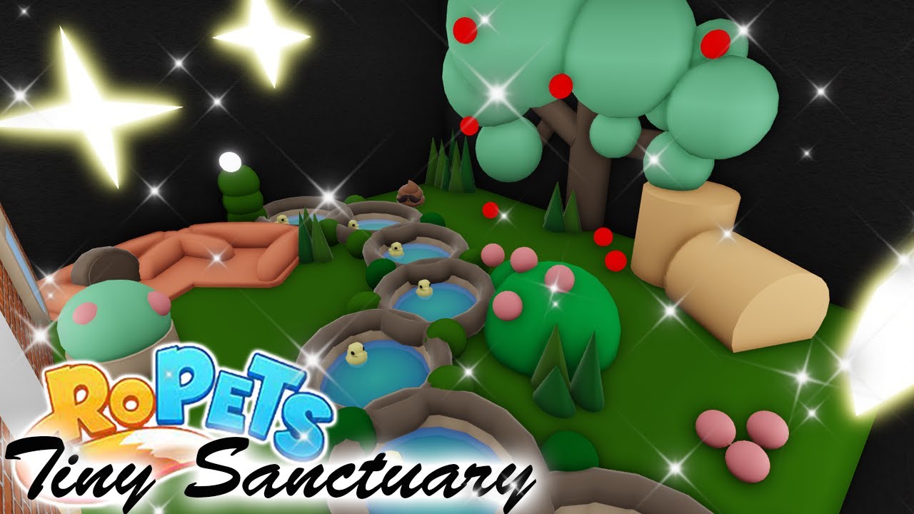 RoPets small pet sanctuary build 🐷🌳 for free Speed build ( Roblox )