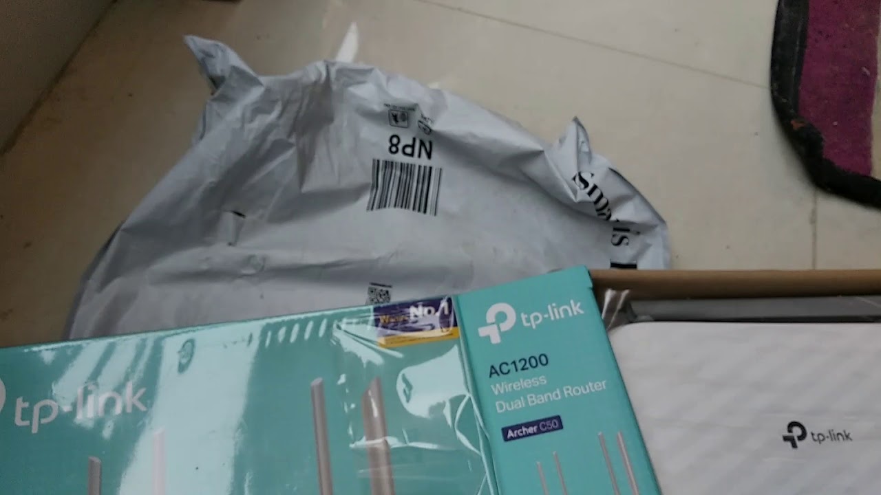 Unboxing TP link archer c50 ac1200 dual band router