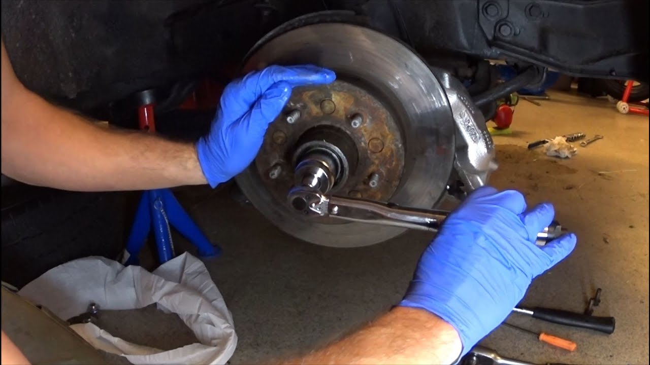 Reassembling front wheel bearing