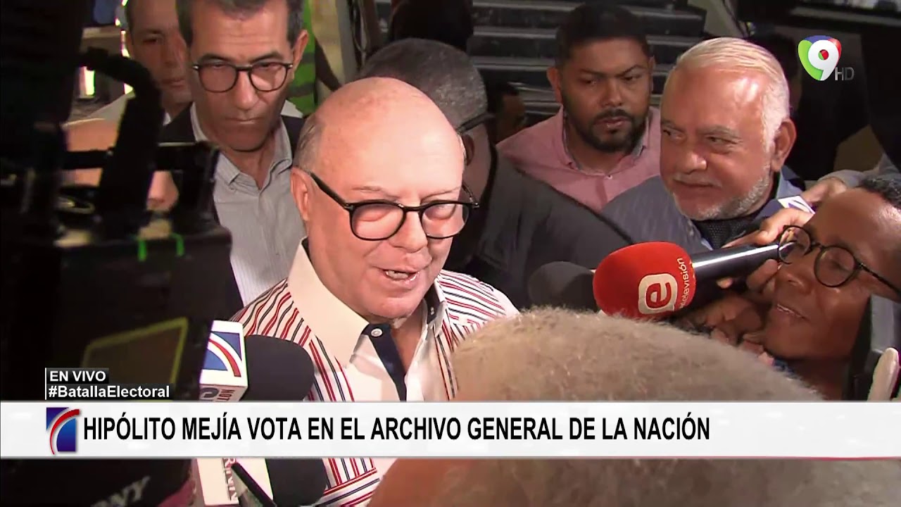 Hipólito Mejía Ejerce su derecho al voto sin Incidencias - Batalla Electoral SIN