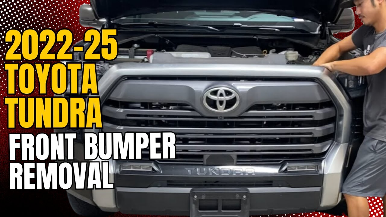 Снятие переднего бампера Toyota Tundra 2022-2025