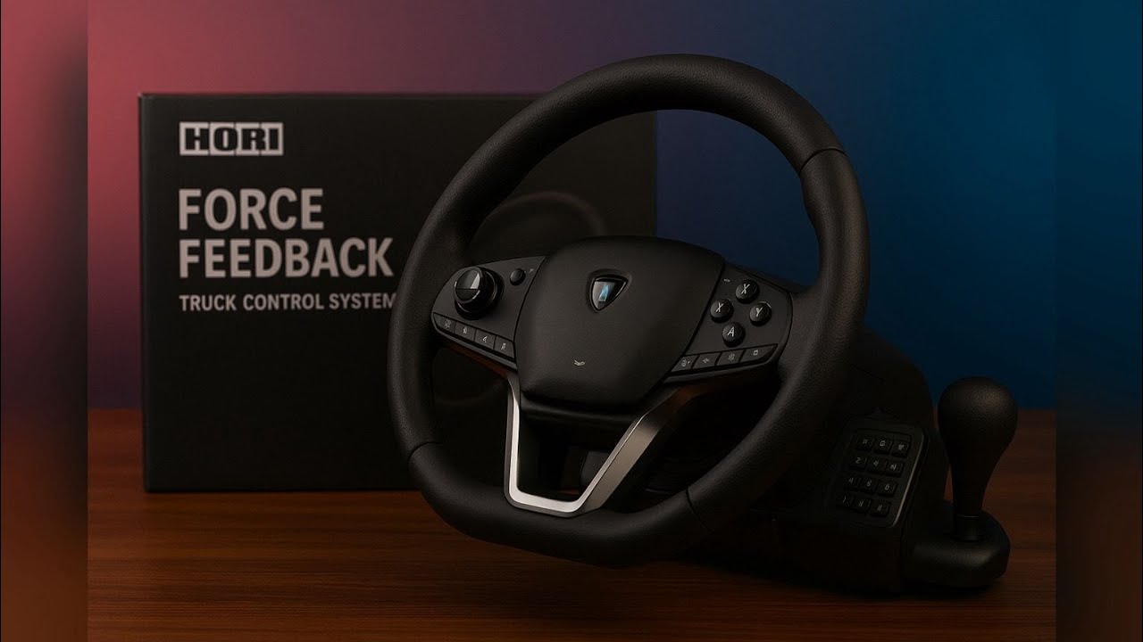 „Unboxing volan HORI Force Feedback Truck Control – în limba română