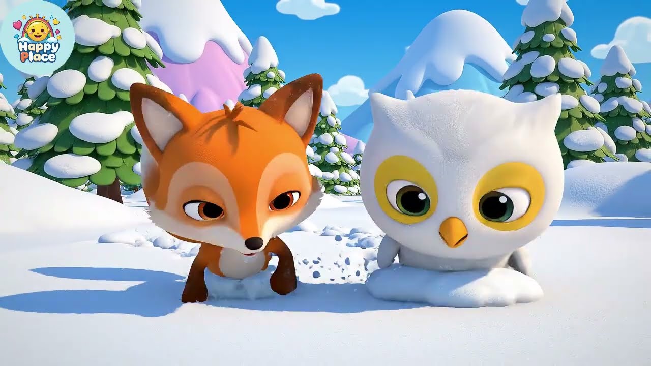 Hoot Hoot Snowy Owl Frosty Forest Glide 🦉❄️ | Nursery Rhymes for Kids | Baby Songs for Toddlers