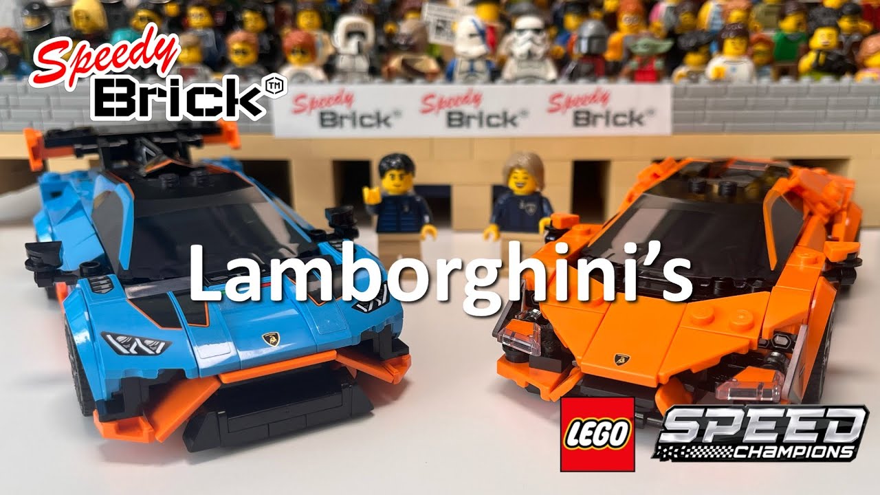 Build and review of Lego Speed Champions set 77238 Lamborghini pair Revuelto & Huracán STO