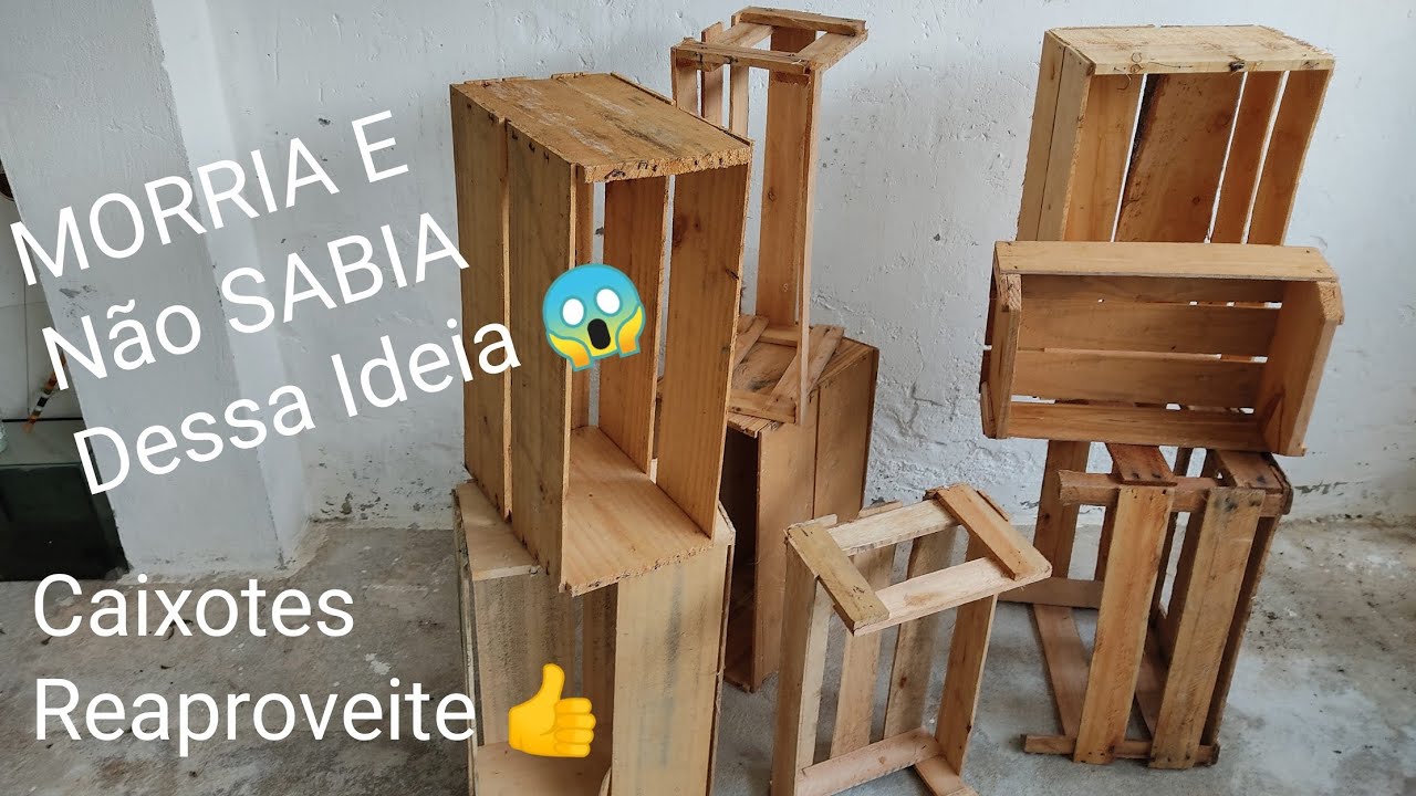 DIY DO LIXO AO LUXO - 2 IDEIAS INCRÍVEIS COM CAIXOTES DE FEIRA, FAÇA VOCÊ MESMO