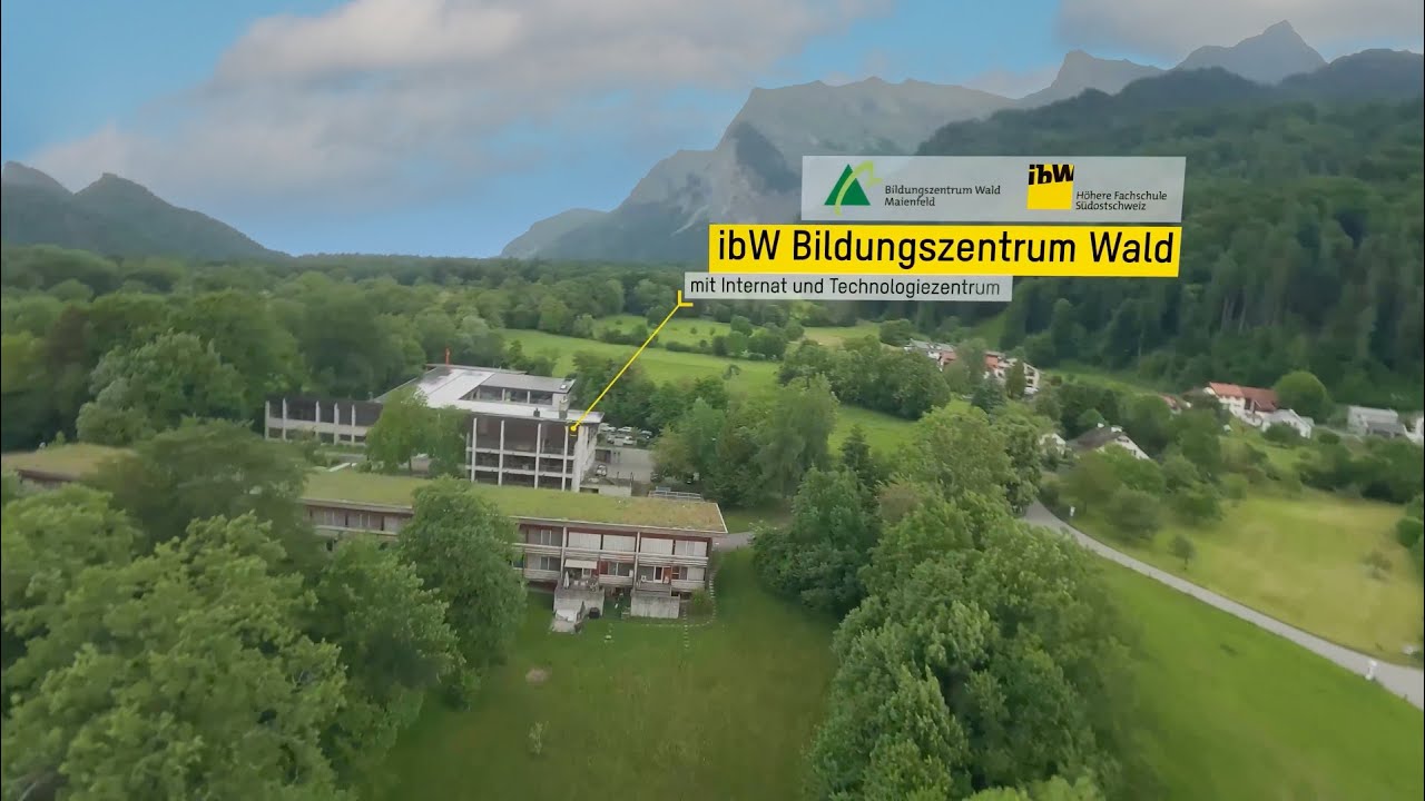 Ein Flug durch das Bildungszentrum Wald Maienfeld