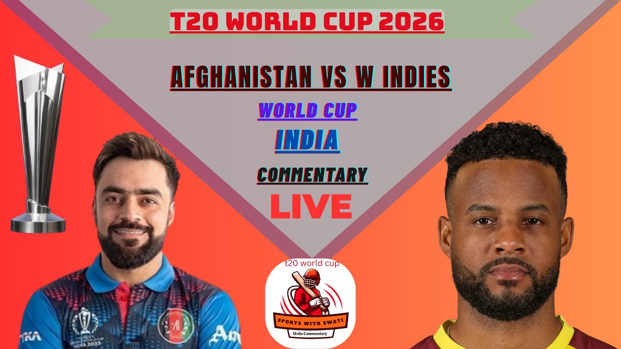 LIVE🔴 LIVE:Afghanistan vs West Indies World cup  T20 Match Today | Live Score & Commentary |