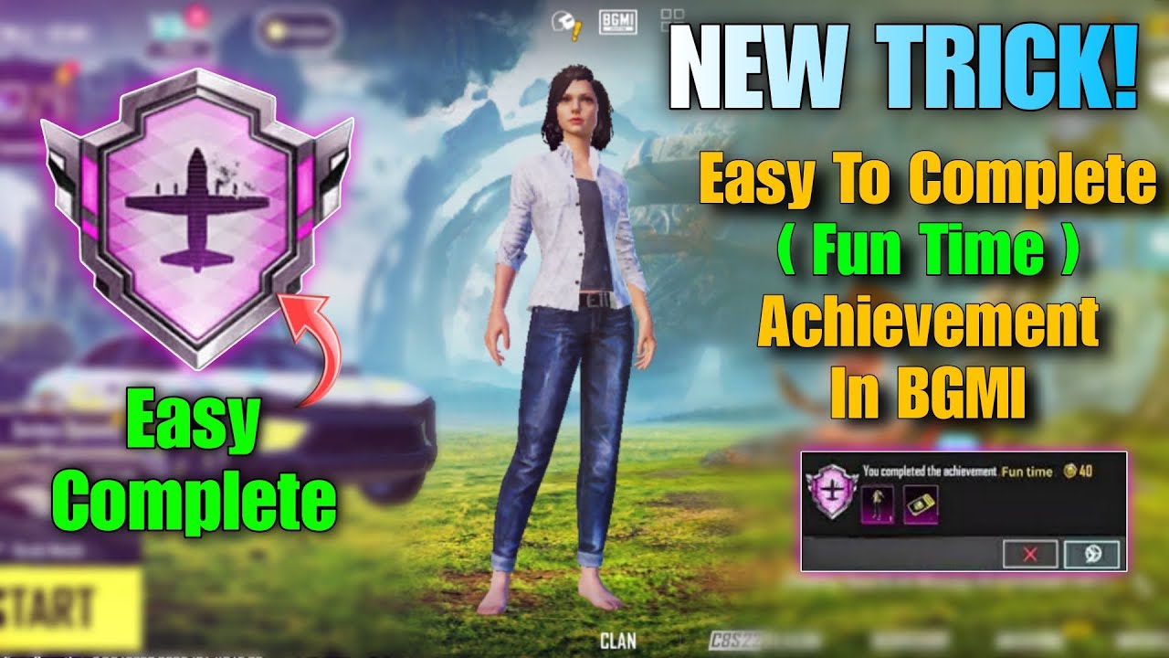 BGMI | NEW TRICK | Easy Way To Complete Fun Times Achievement In Bgmi | Fun Times Achievement | Easy