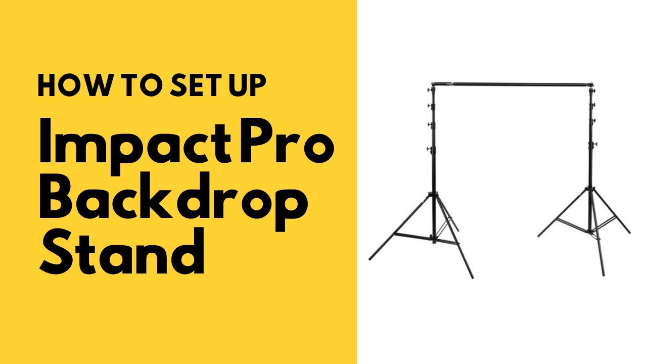 How to Set Up the Impact Pro Photography Backdrop Stand