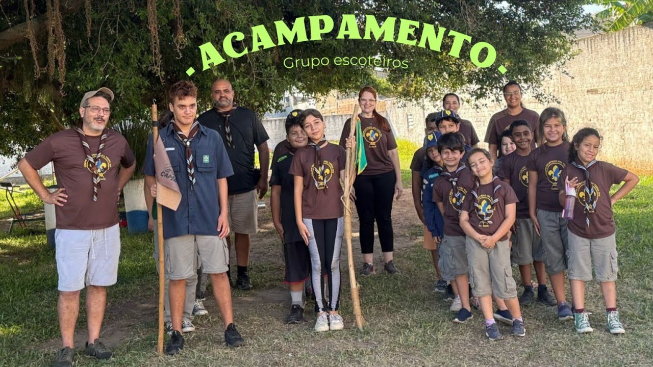 Acampamento: Grupo de escoteiros