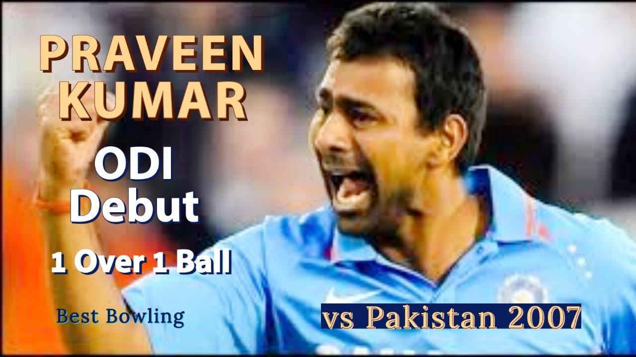 Praveen Kumar ODI Debut Match vs Pakistan 2007 | First Over's First Ball | IND vs PAK