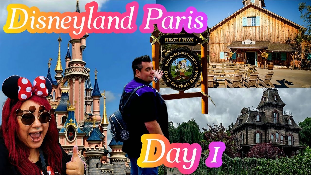 Disneyland Paris Day 1 | Phantom Manor, Pirates, Lion King | Davy Crockett Ranch Tour