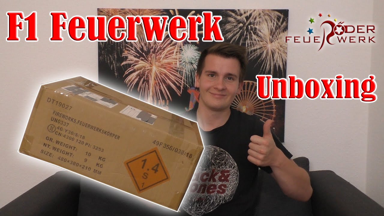 Feuerwerk Unboxing - Röder Feuerwerk | F1 Bestellung 2021 [FULL HD]