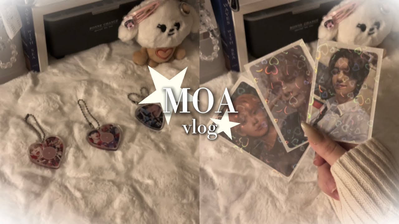 [ 모아로그 ] 3분동안 키링,포카 포장하는 영상٩(˵˃̶ω˂̶˵)◞ • 포카포장 • 밤프