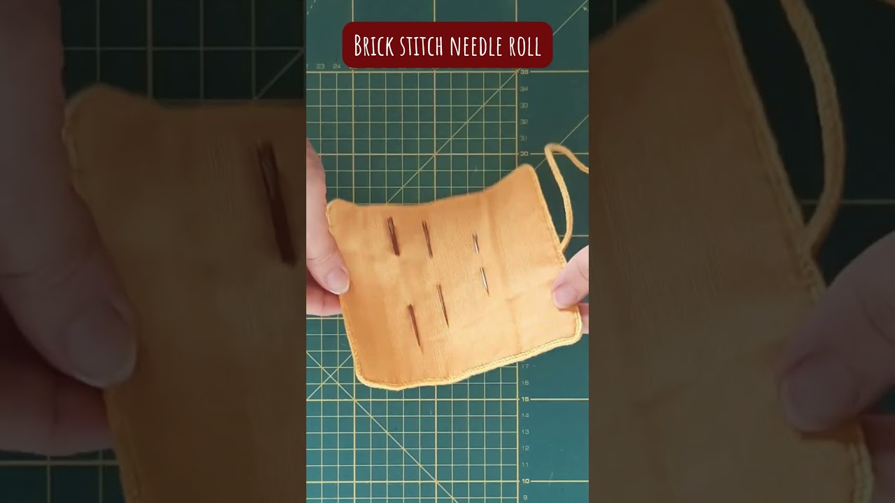 Quick guide to making a German Brick Stitch Needle Roll | #LRCrafts - DIY Passion