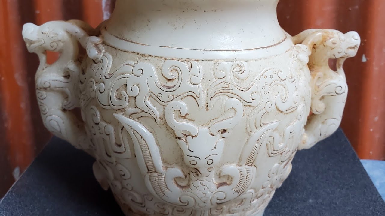 stone carving pot at natural Rock It has art or sculpture 