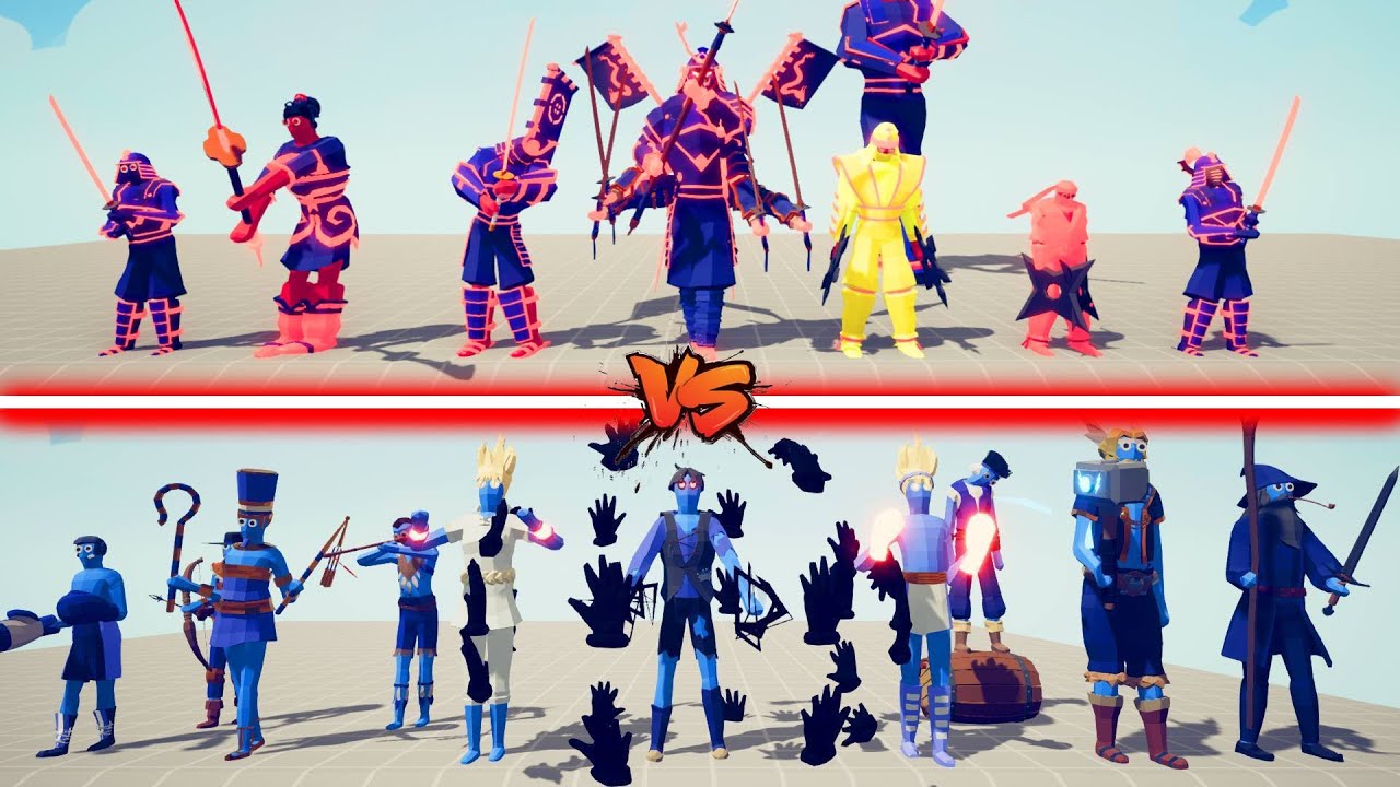 ULTIMATE SAMURAI TEAM vs LEGACY TEAM | TABS - Totally Accurate Battle Simulator