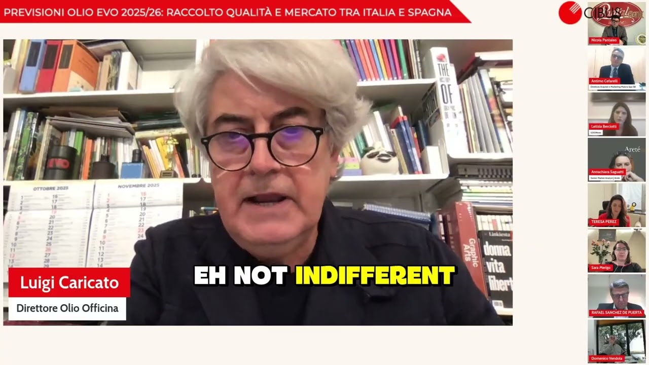 Intervento Luigi Caricato: cambiamento climatico e produzione, il futuro dell'olio in Italia